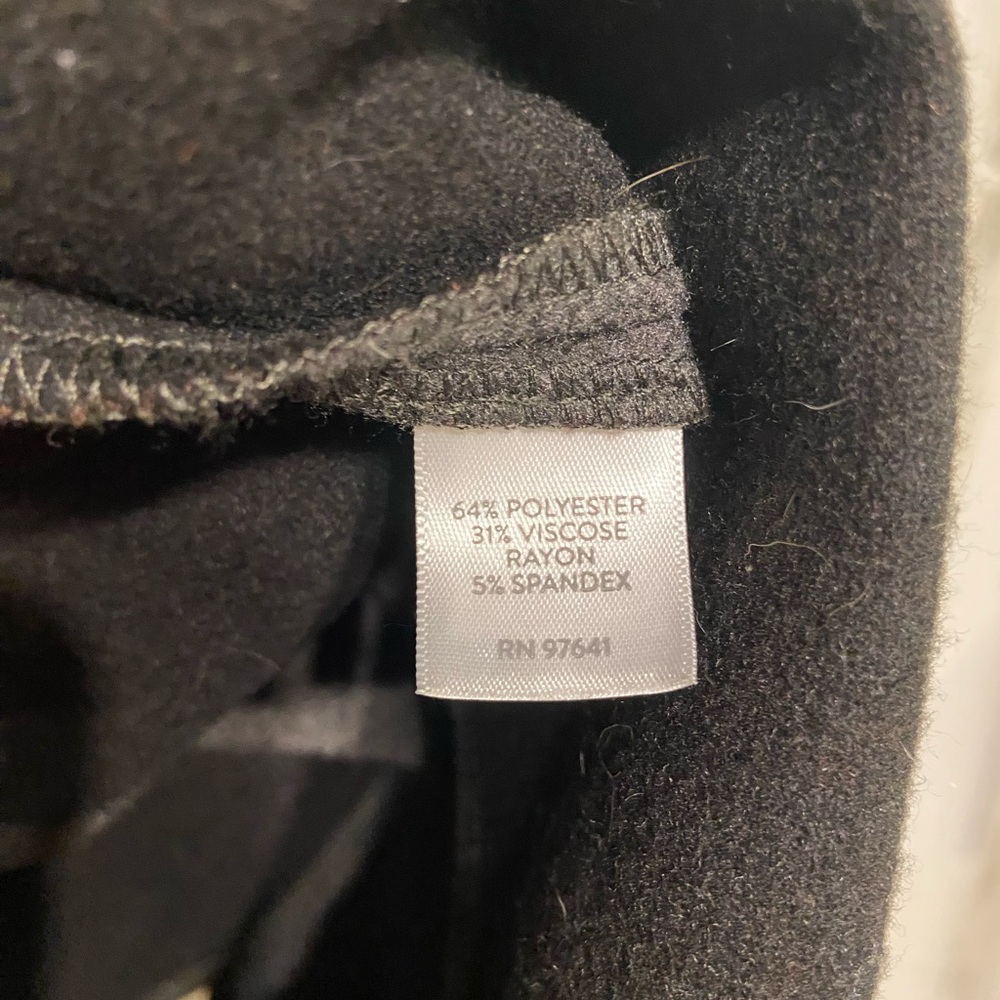 Pure J.Jill Grey Pea Coat Asymmetrical Wrap Coat XL - Picture 9 of 10
